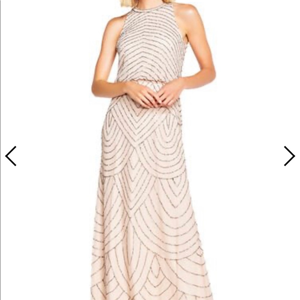 Adriana Papell beaded dress